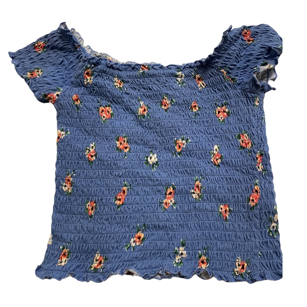 Ribbed Off the Shoulder Crop Top